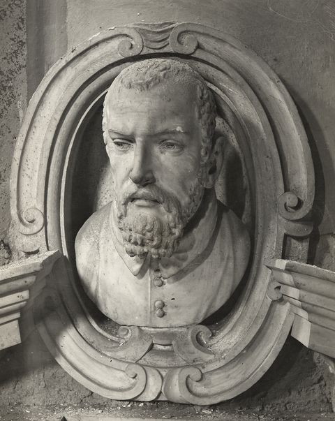 Danesi — Bernini Gian Lorenzo - sec. XVII - Ritratto di Giovanni Battista Santoni — particolare